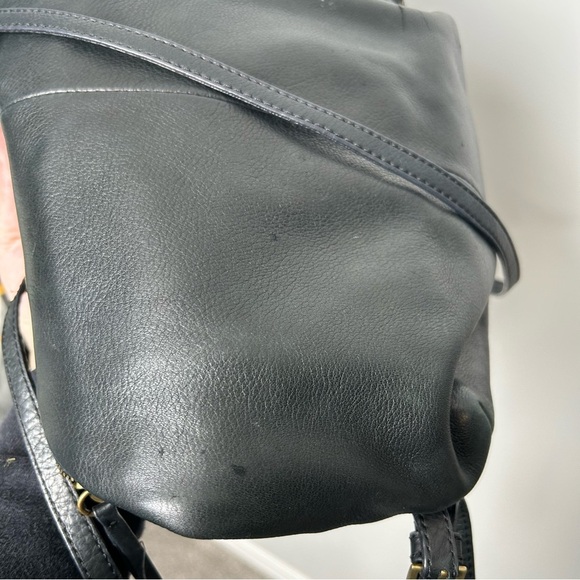 Margot New York Camille Black Leather Backpack - Picture 8 of 10